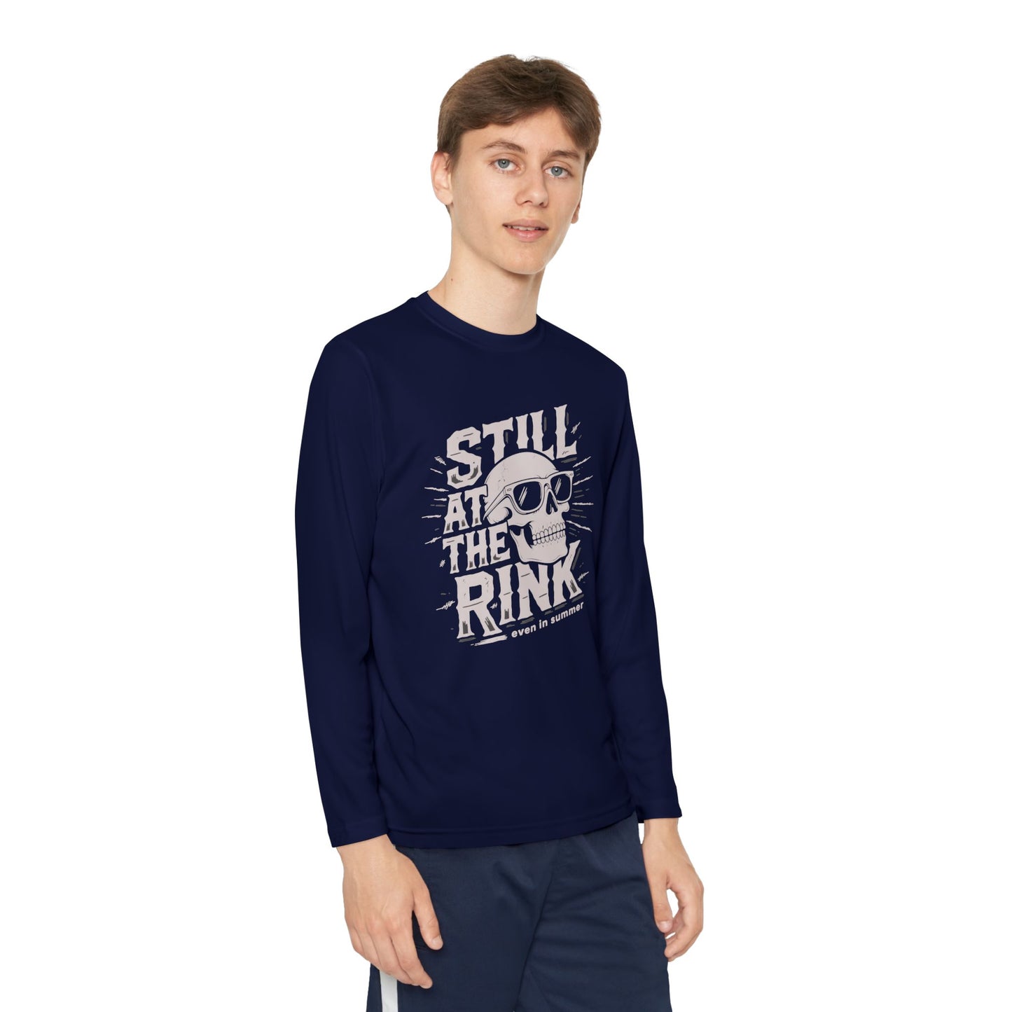 Youth Long Sleeve Tee — "Still At The Rink"