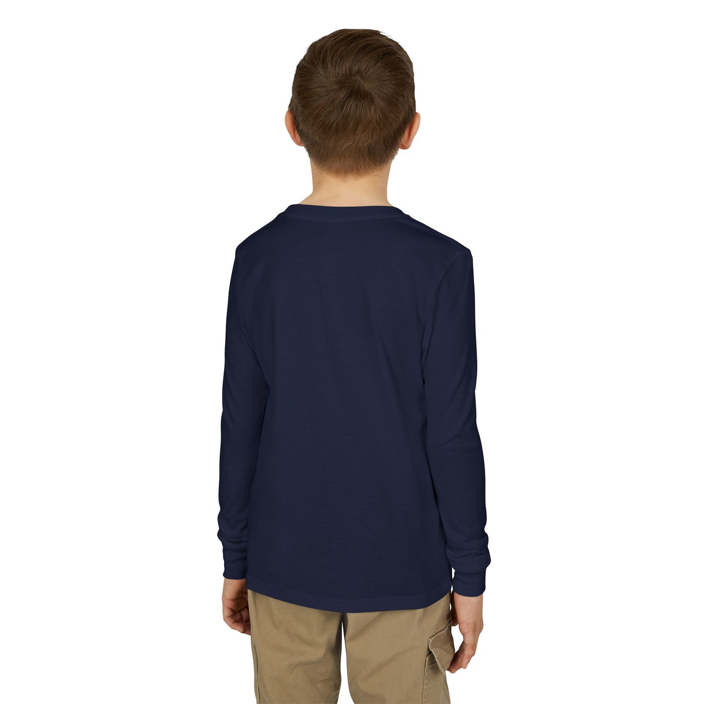 Youth Hockey Long Sleeve Tee — "Life Happens, Hockey Helps"