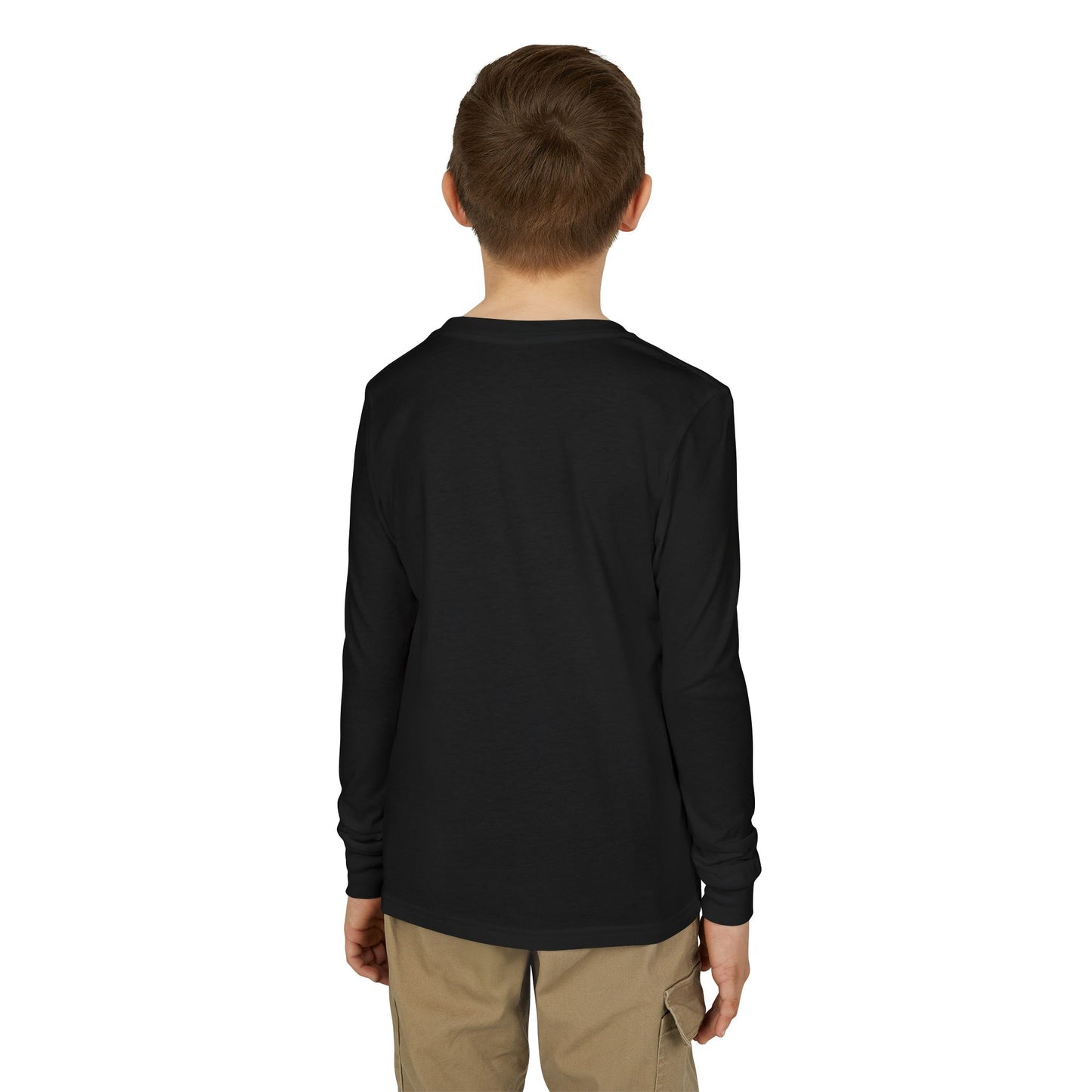 Youth Hockey Long Sleeve Tee — "Life Happens, Hockey Helps"