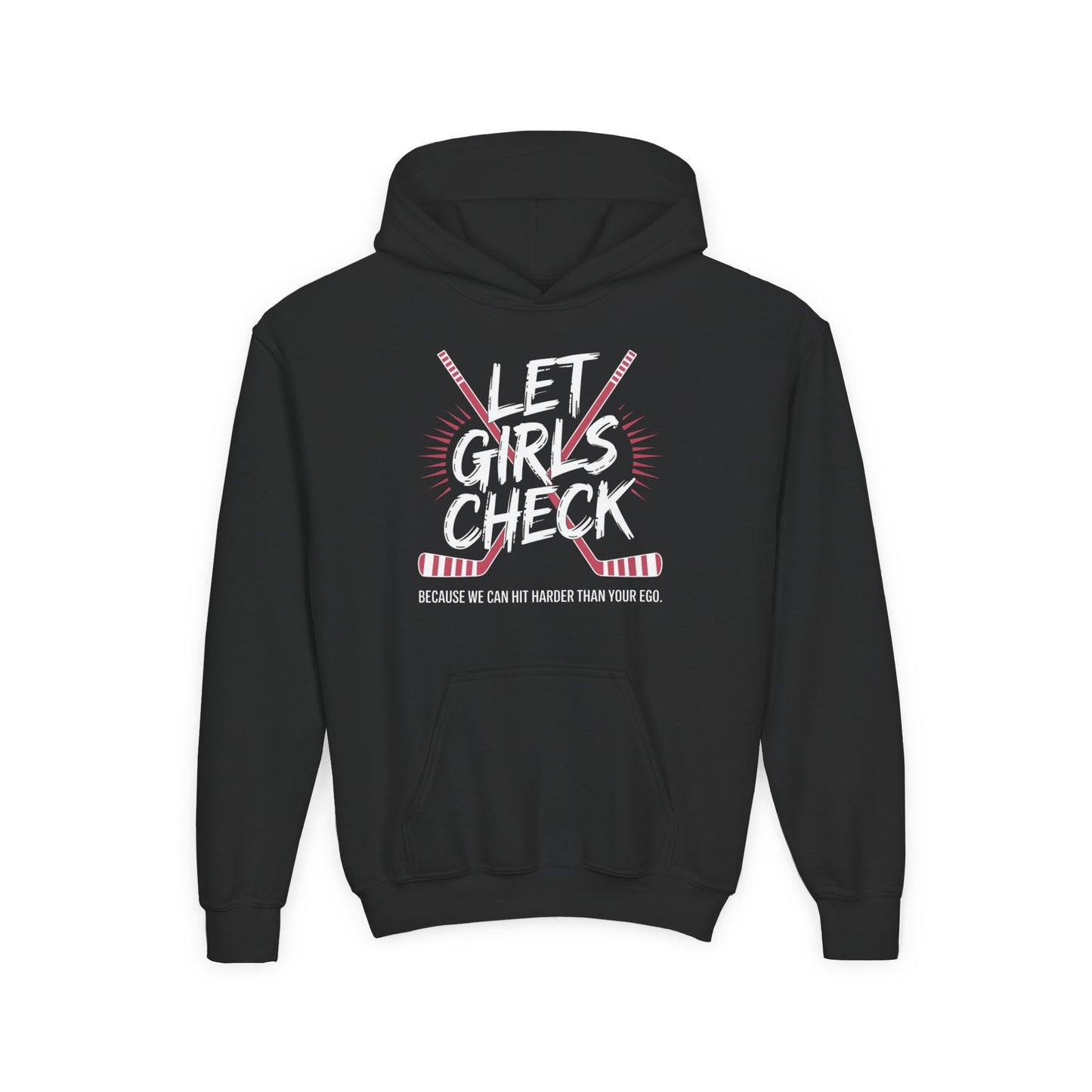 Let Girls Check Youth Hoodie
