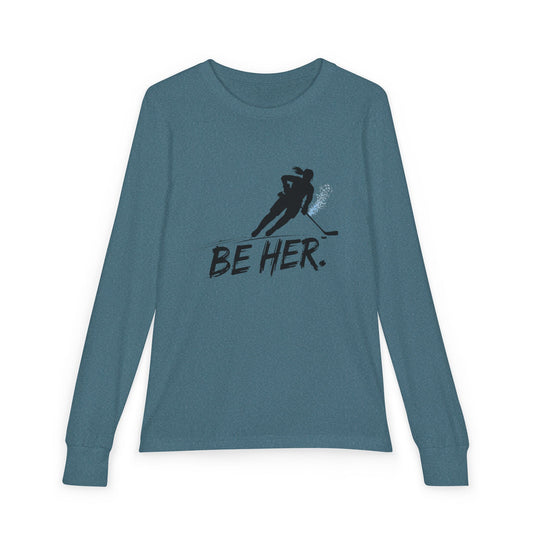 Youth Long Sleeve Tee — "Be Her"