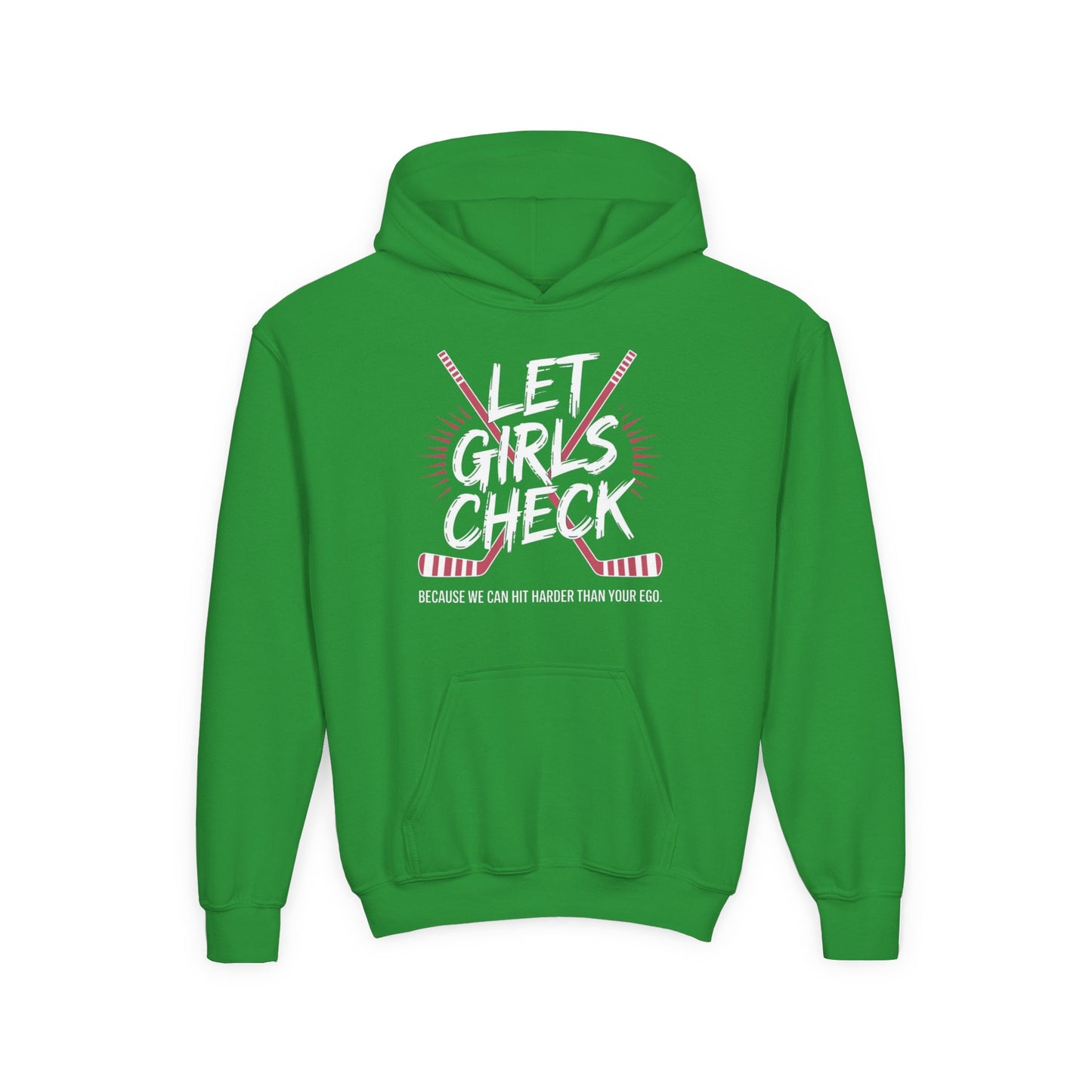 Let Girls Check Youth Hoodie