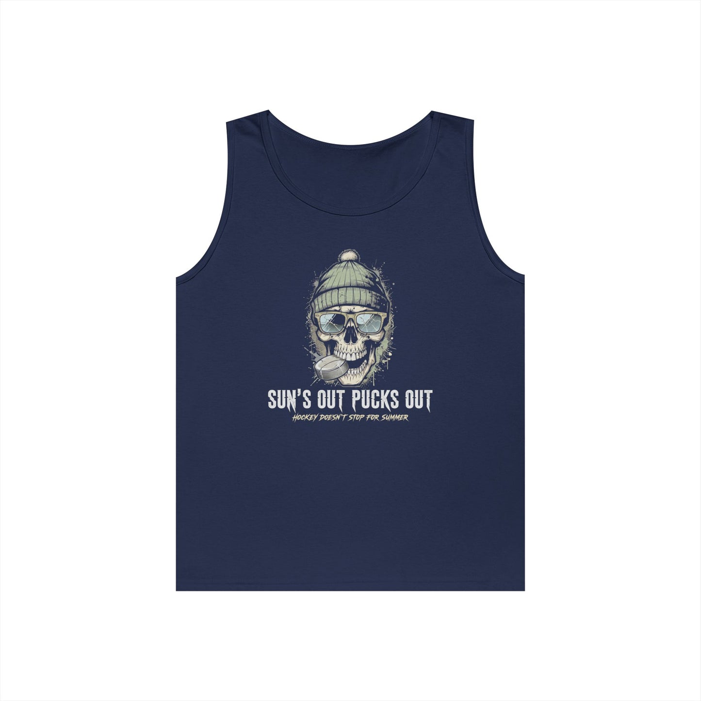 "Sun's Out Pucks Out" Hockey Summer Tee