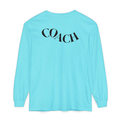 Female Hockey Coach Long Sleeve Shirt - She Calls the Shots, Sports Apparel, Gift for Athletes