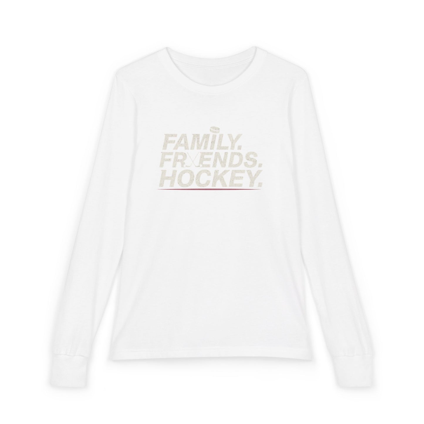 Family Friends Hockey Youth Long Sleeve Tee