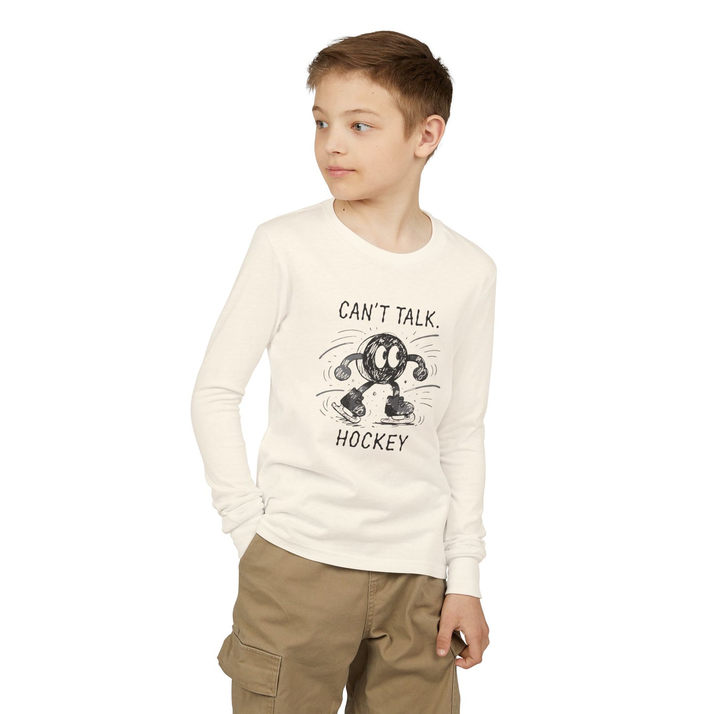 Youth Hockey Long Sleeve Tee – "Can't Talk Hockey"