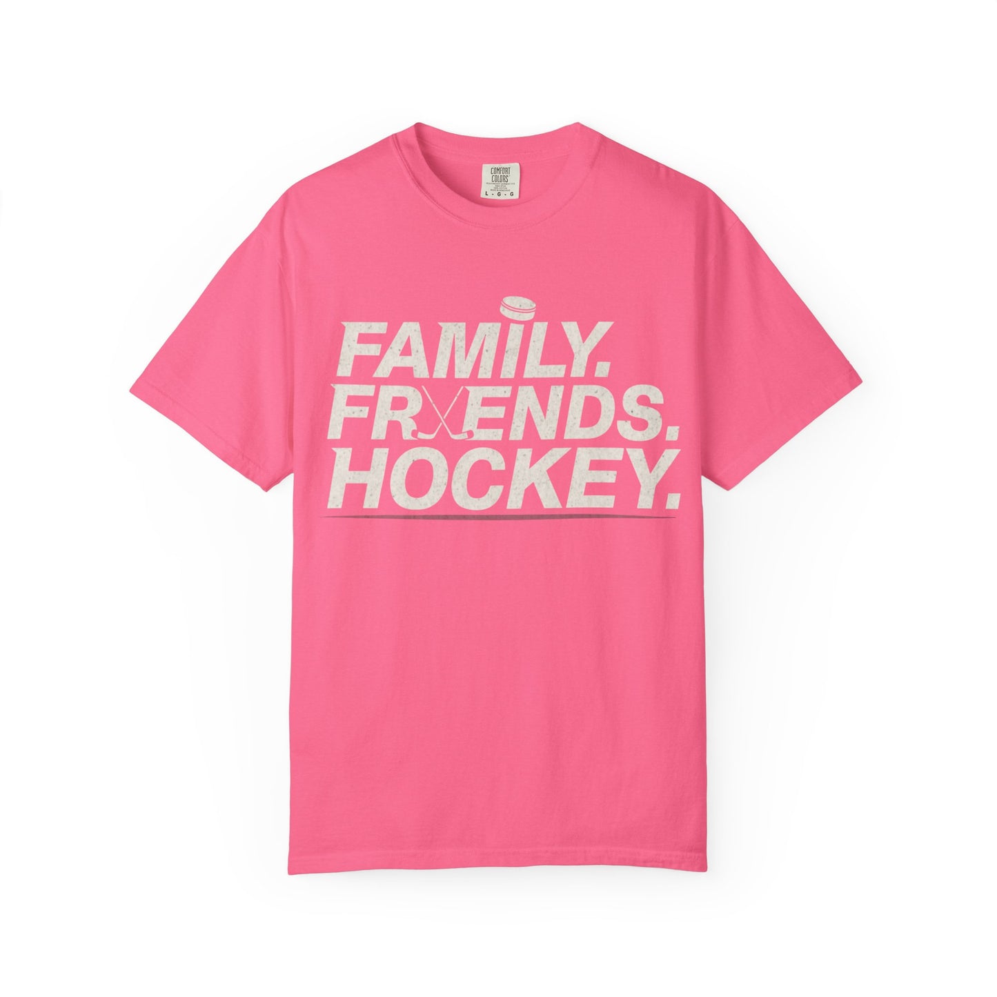 Family. Friends. Hockey. T-shirt