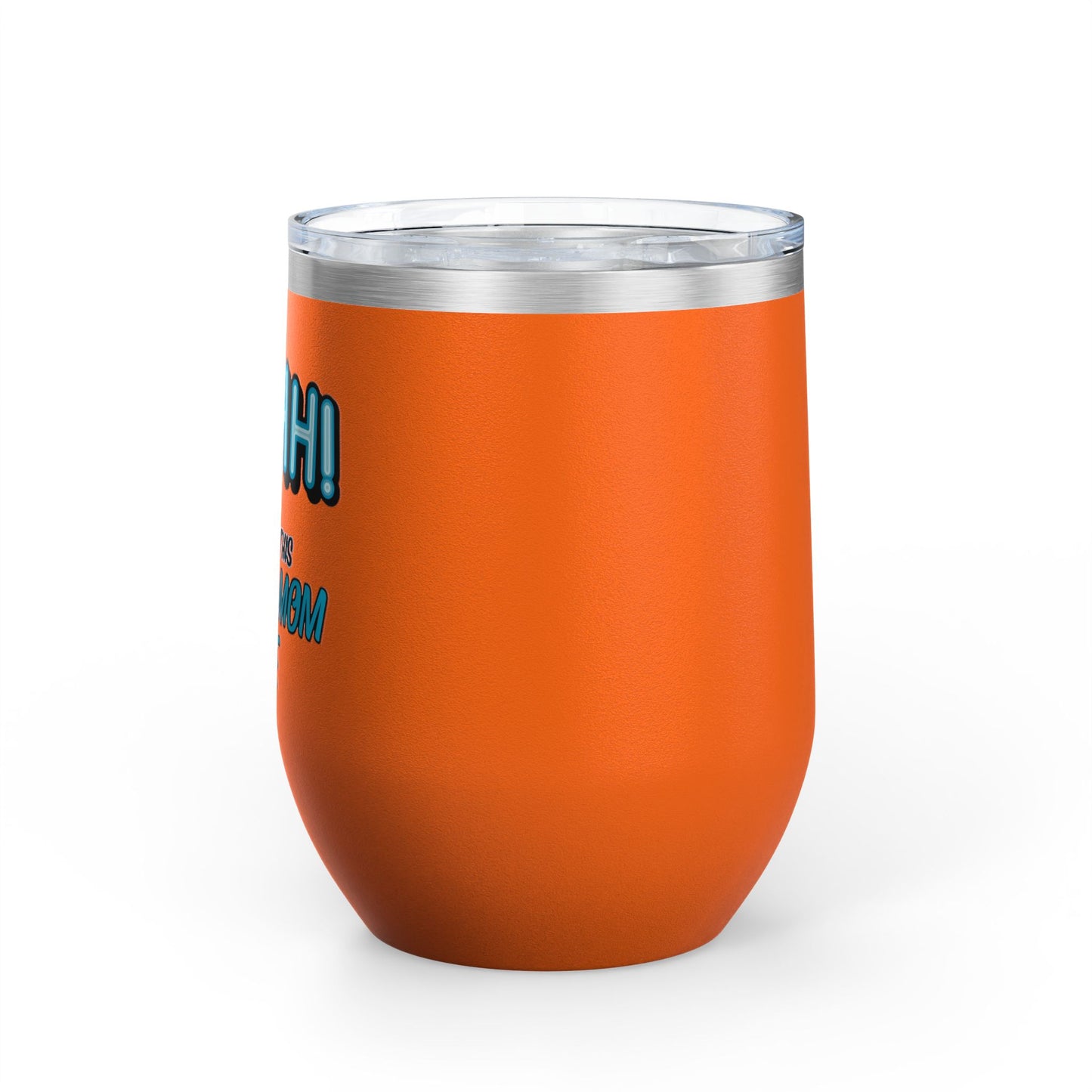 ShhhHockey Mom Wine Tumbler, 12oz | Shhh! I Earned This | Gift for Hockey Moms | Stainless Steel Insulated Cup | Sports Moms