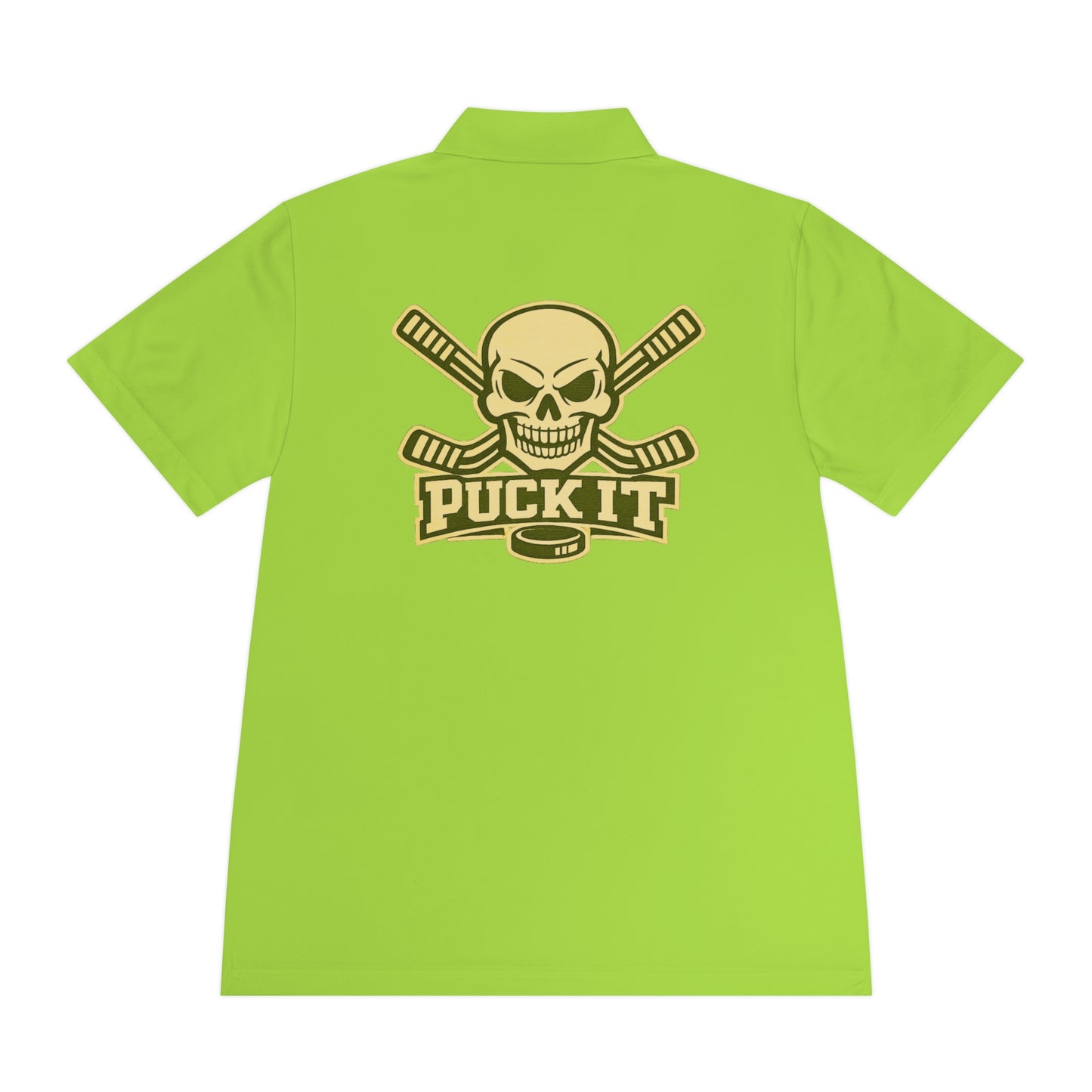 Hockey Skull Polo — "Puck It" Men's Sport Polo