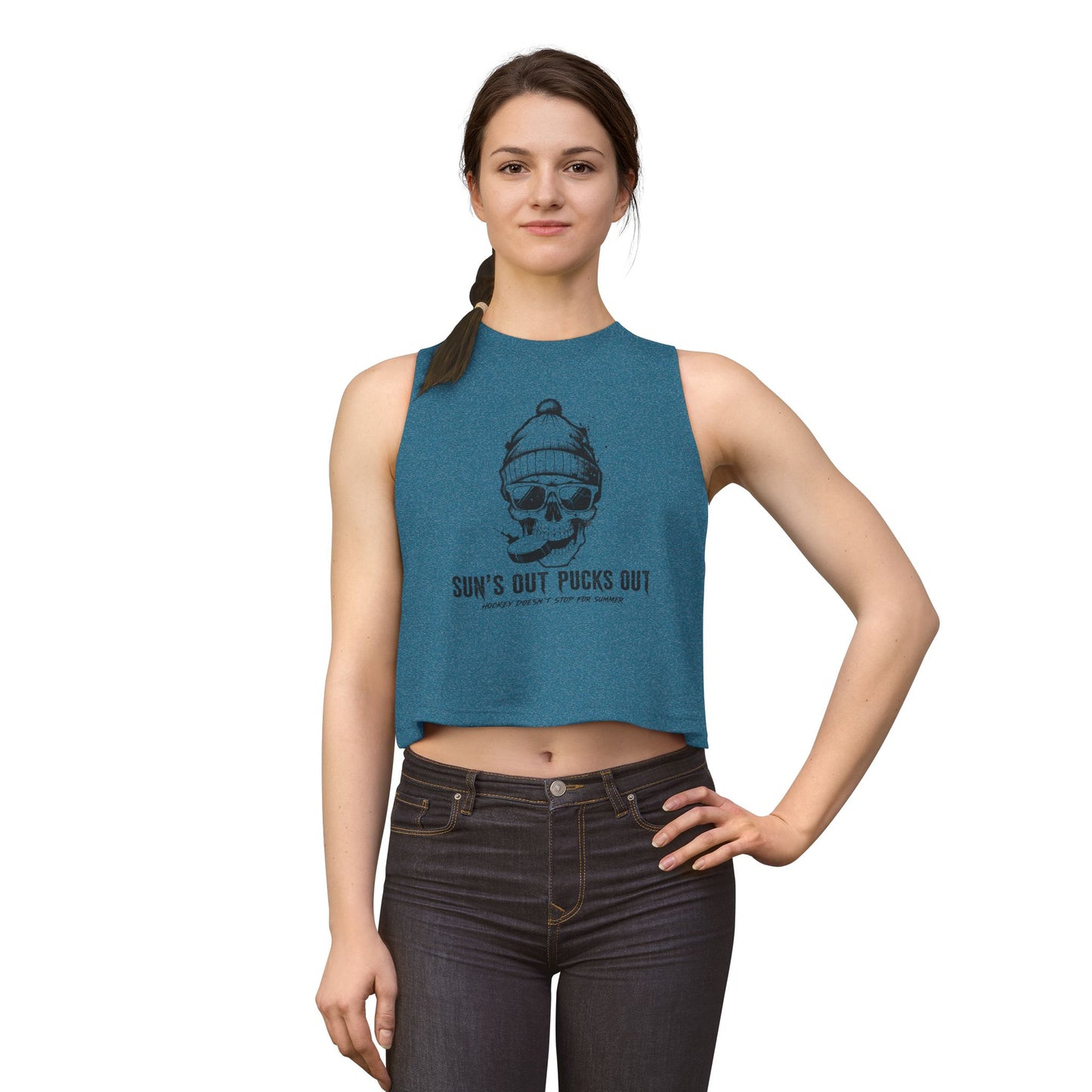 "Sun's Out Pucks Out" Graphic Tank