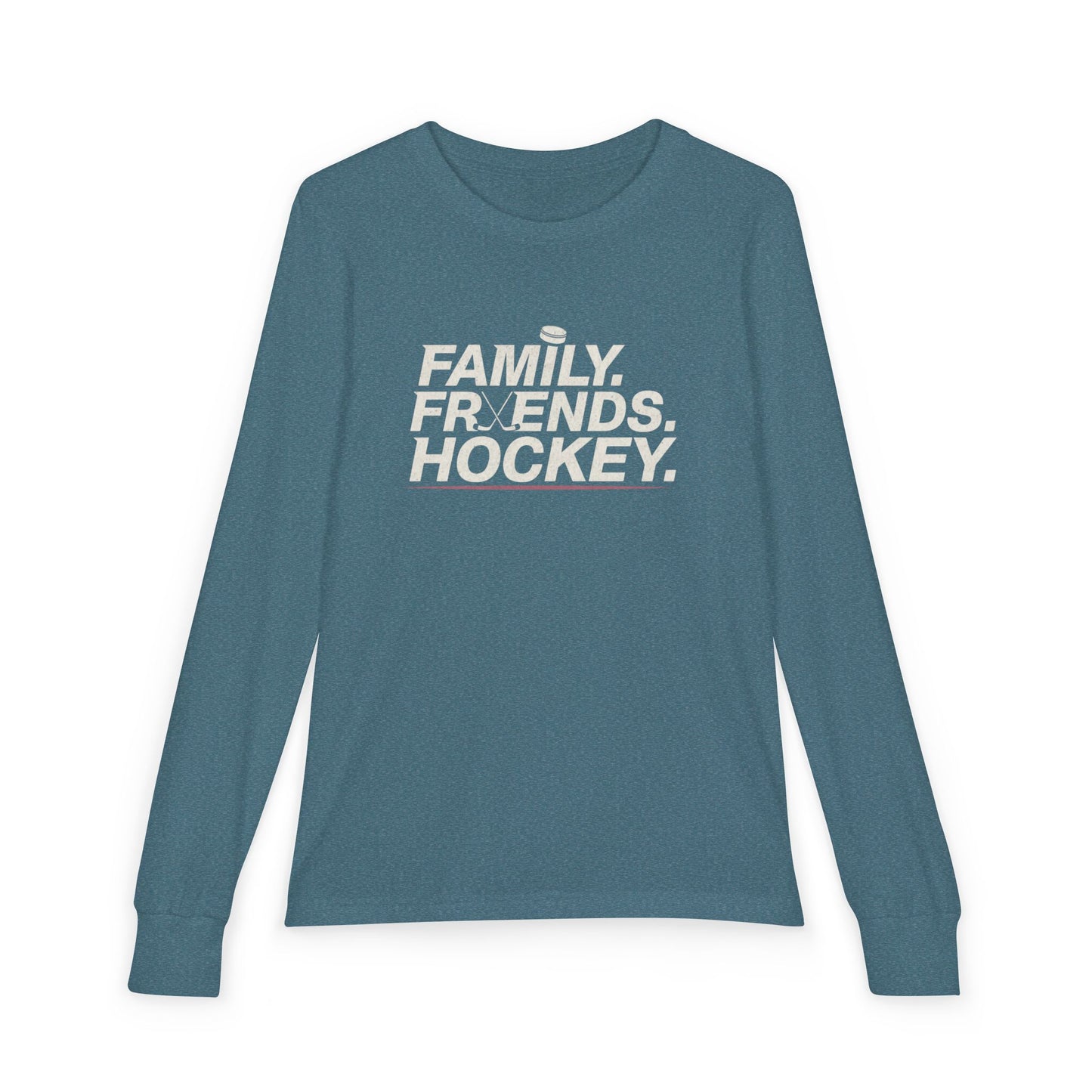 Family Friends Hockey Youth Long Sleeve Tee