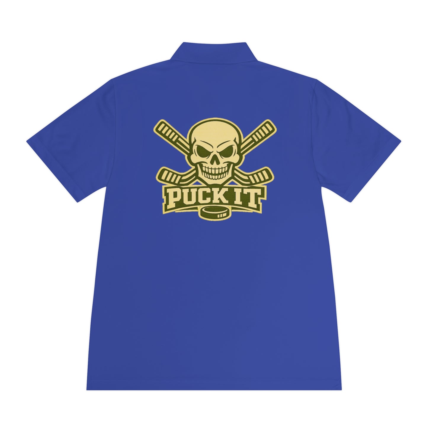 Hockey Skull Polo — "Puck It" Men's Sport Polo
