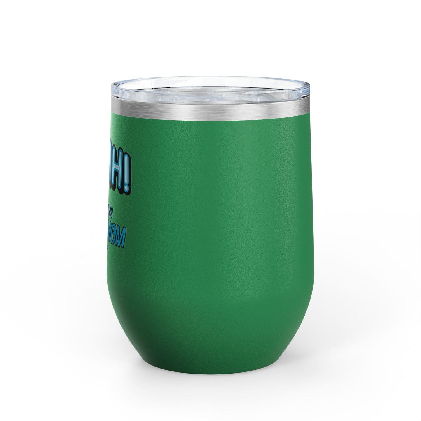 ShhhHockey Mom Wine Tumbler, 12oz | Shhh! I Earned This | Gift for Hockey Moms | Stainless Steel Insulated Cup | Sports Moms