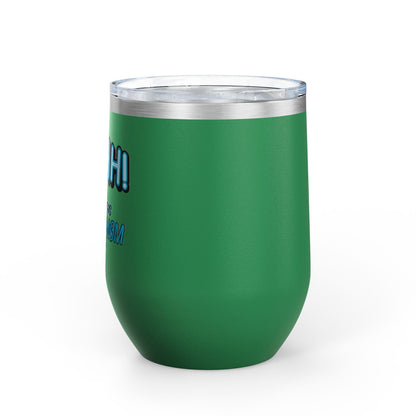 ShhhHockey Mom Wine Tumbler, 12oz | Shhh! I Earned This | Gift for Hockey Moms | Stainless Steel Insulated Cup | Sports Moms