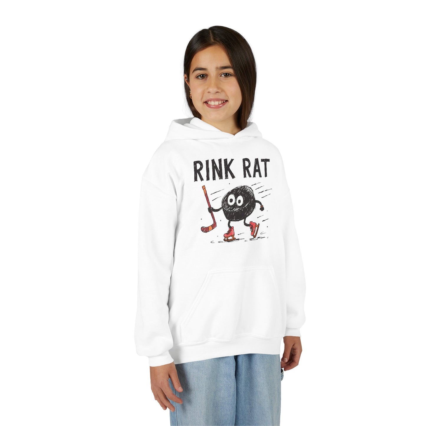 Youth Hoodie — "Rink Rat"
