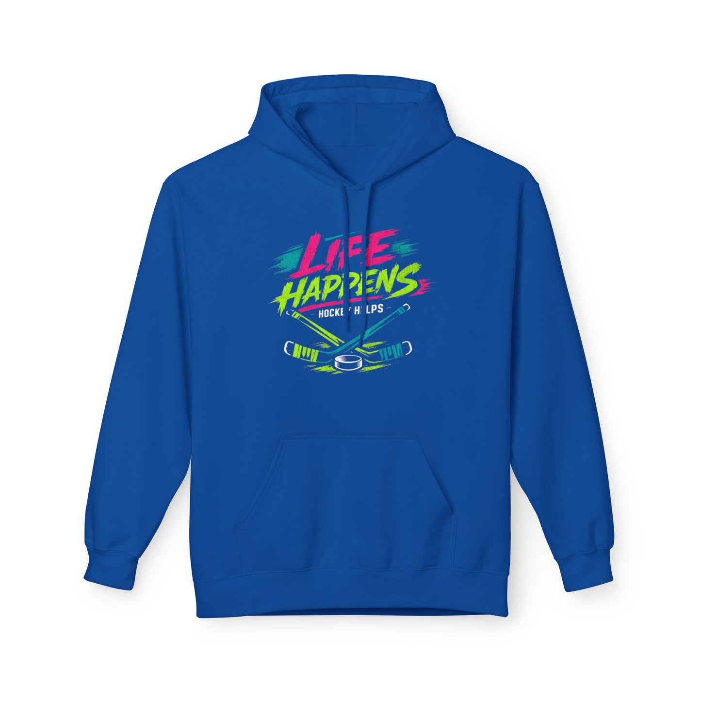 Hockey 'Life Happens' Fleece Hoodie