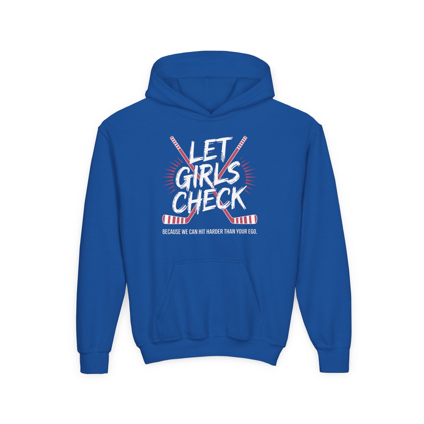 Let Girls Check Youth Hoodie