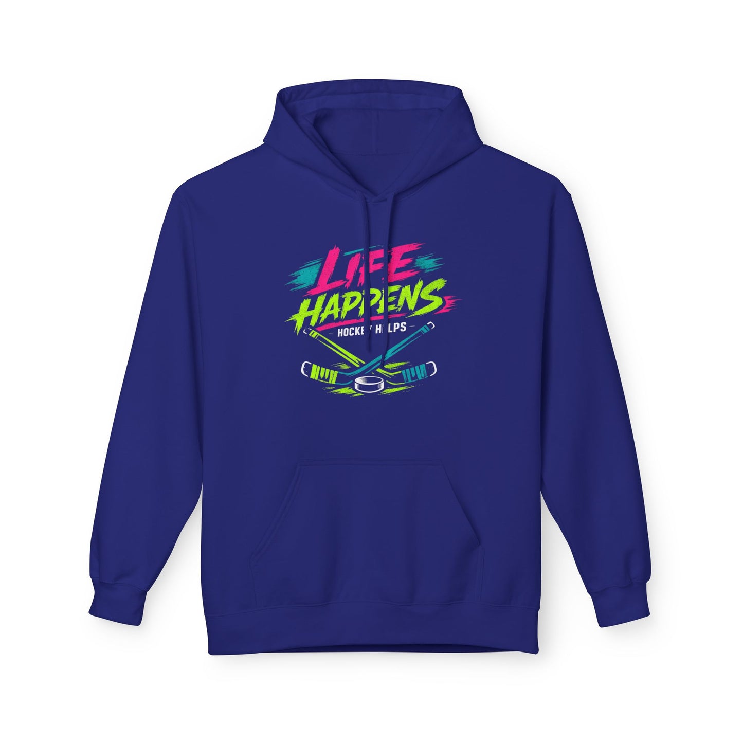 Hockey 'Life Happens' Fleece Hoodie
