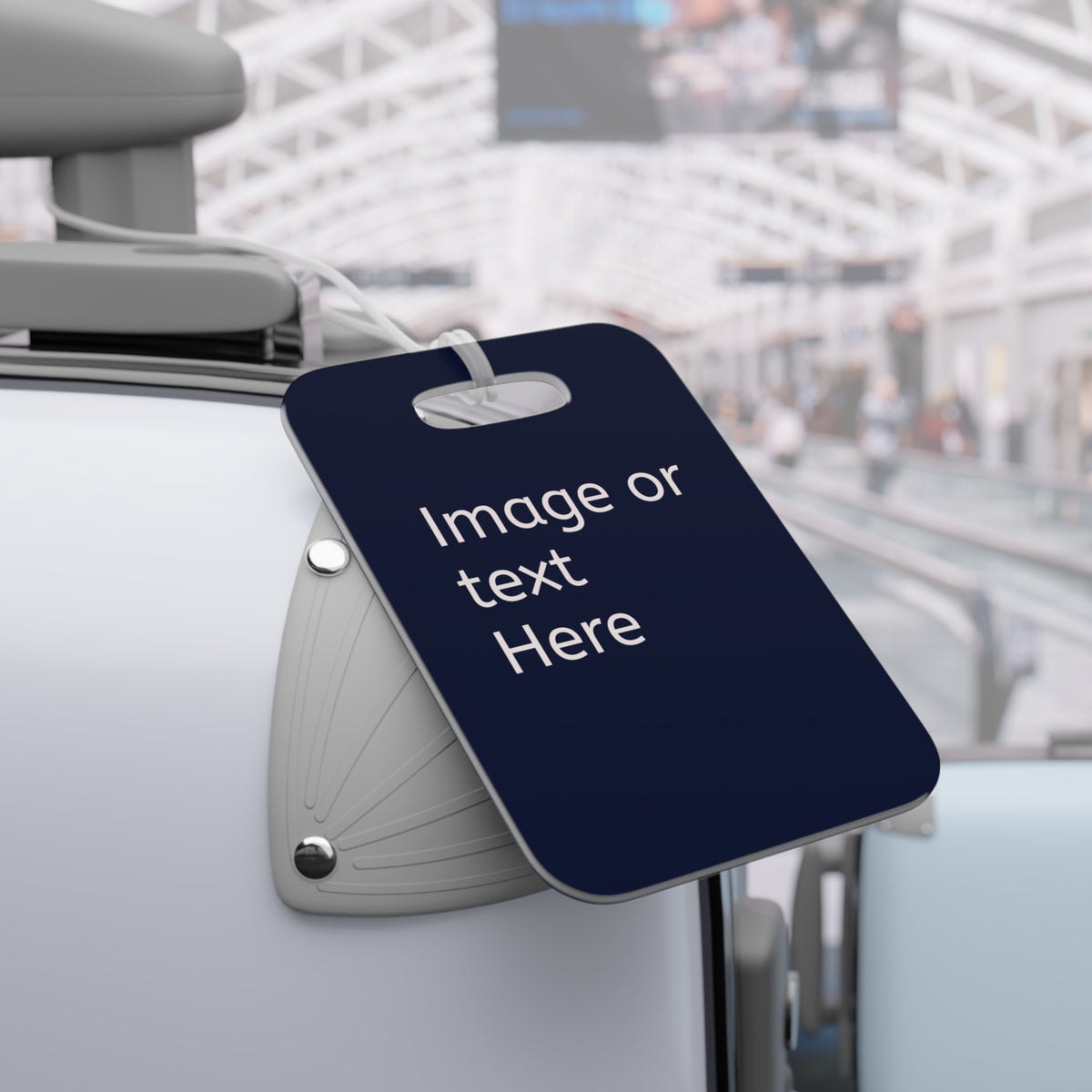 Hockey Team Photo Luggage/Bag Tag — Custom Name & Number Travel ID