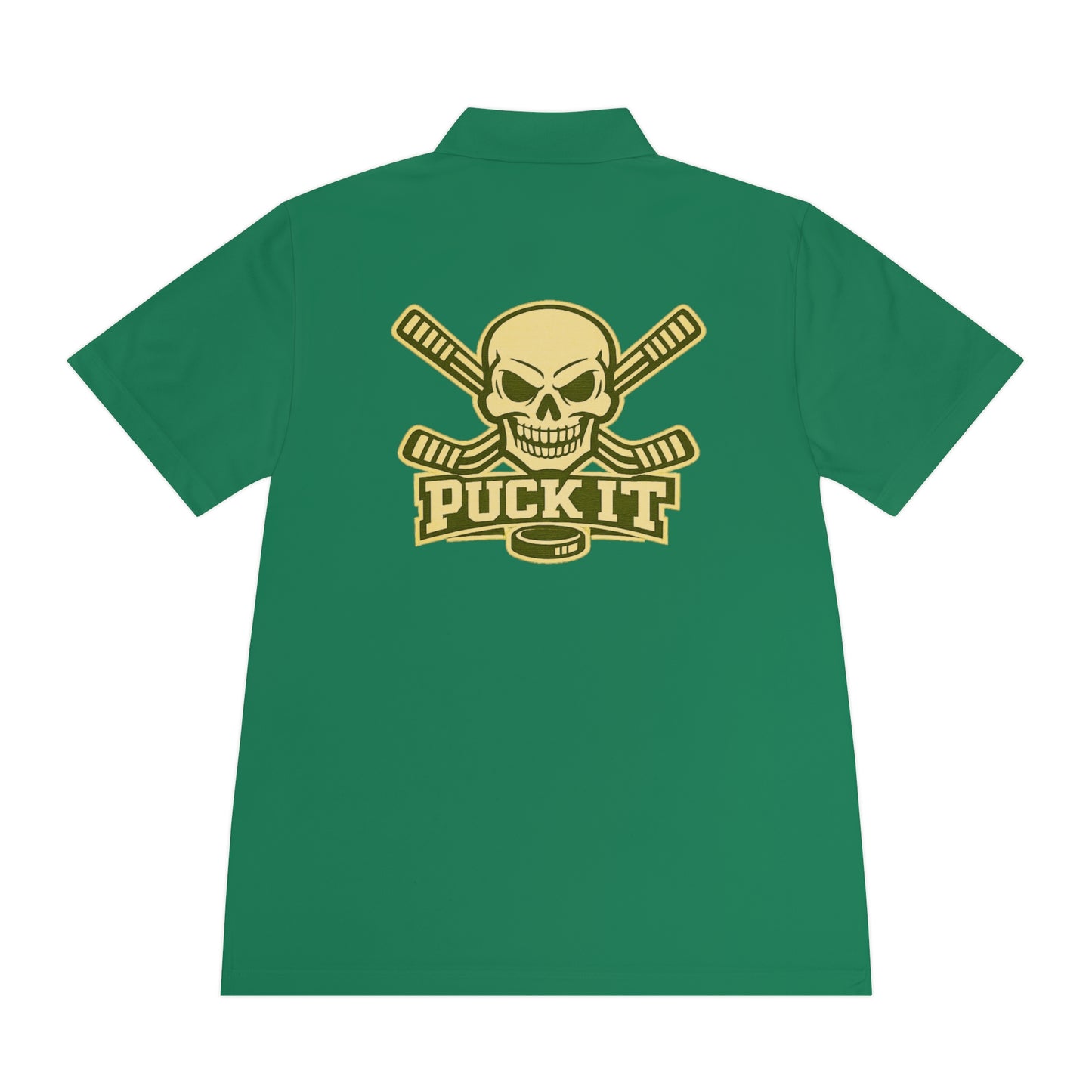 Hockey Skull Polo — "Puck It" Men's Sport Polo