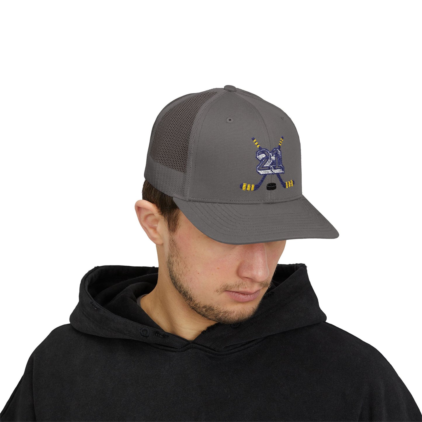 #21 Hockey Trucker Hat