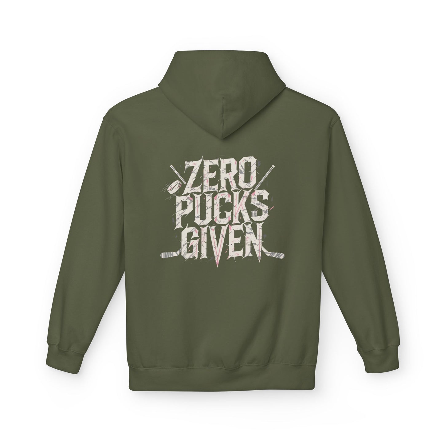 Hockey 'Zero Pucks Given' Fleece Hoodie
