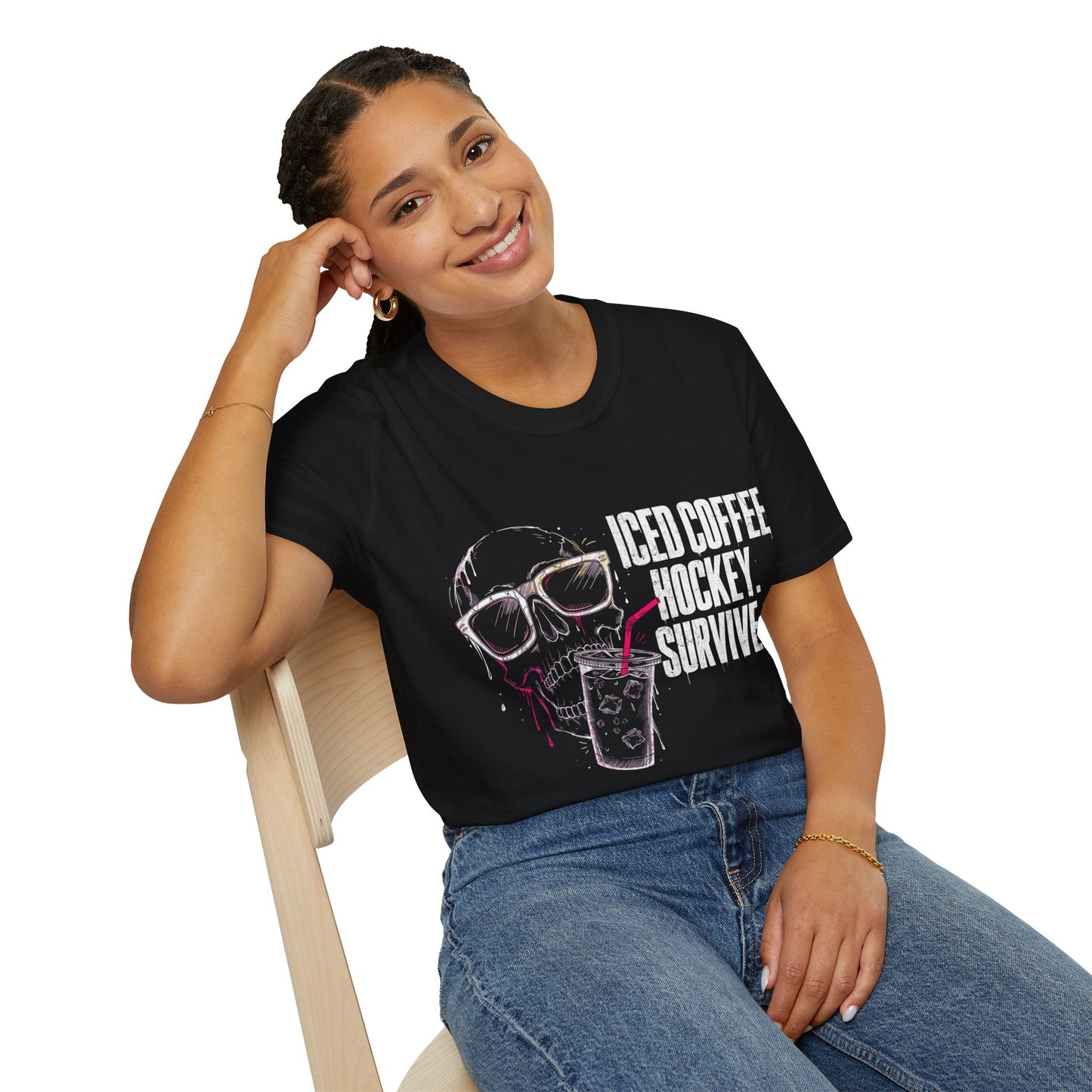 Iced Coffee. Hockey. Survive. T-Shirt