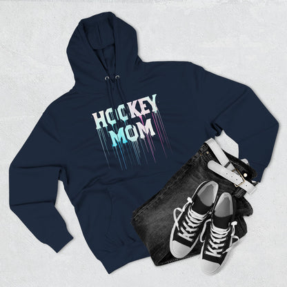 Lane Seven Hockey Mom Fleece Hoodie, Cozy Sweatshirt for Hockey Moms, Gift for Sports Enthusiasts, Winter Apparel, Perfect for Game Days