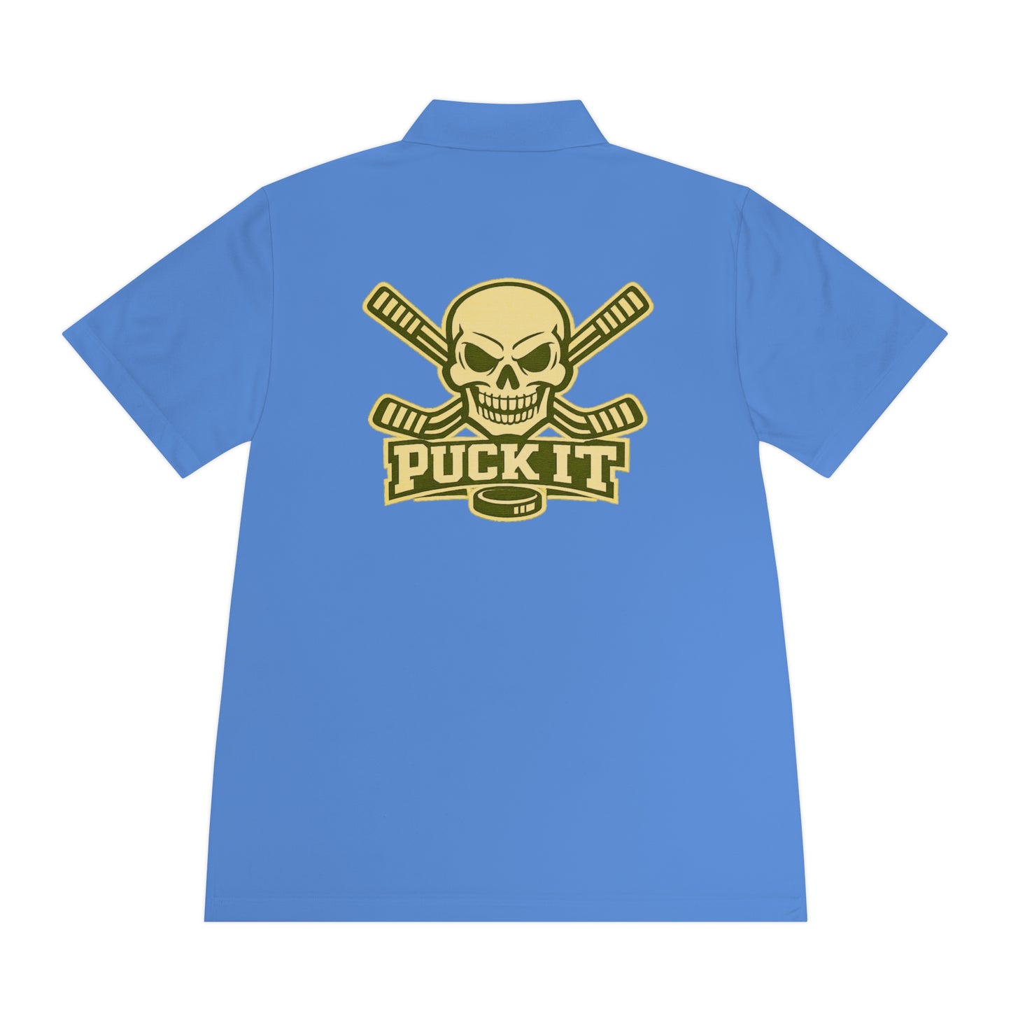 Hockey Skull Polo — "Puck It" Men's Sport Polo
