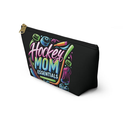 Hockey Mom Accessory Pouch - Essentials Organizer for Sports Enthusiasts, Cute Gift for Mother, Hockey Gifts, Sporty Lifestyle, Travel Pouch