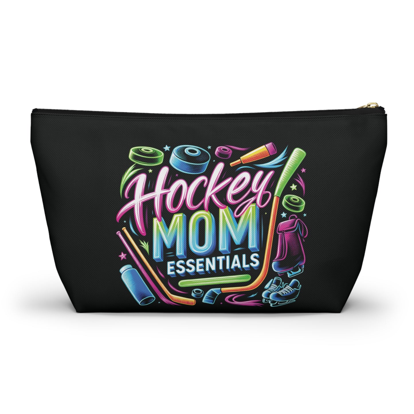 Hockey Mom Accessory Pouch - Essentials Organizer for Sports Enthusiasts, Cute Gift for Mother, Hockey Gifts, Sporty Lifestyle, Travel Pouch