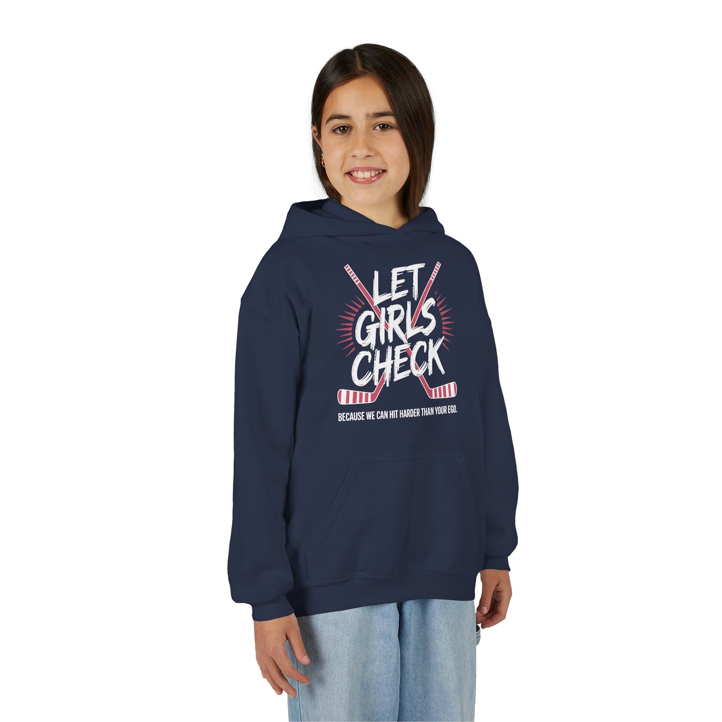 Let Girls Check Youth Hoodie