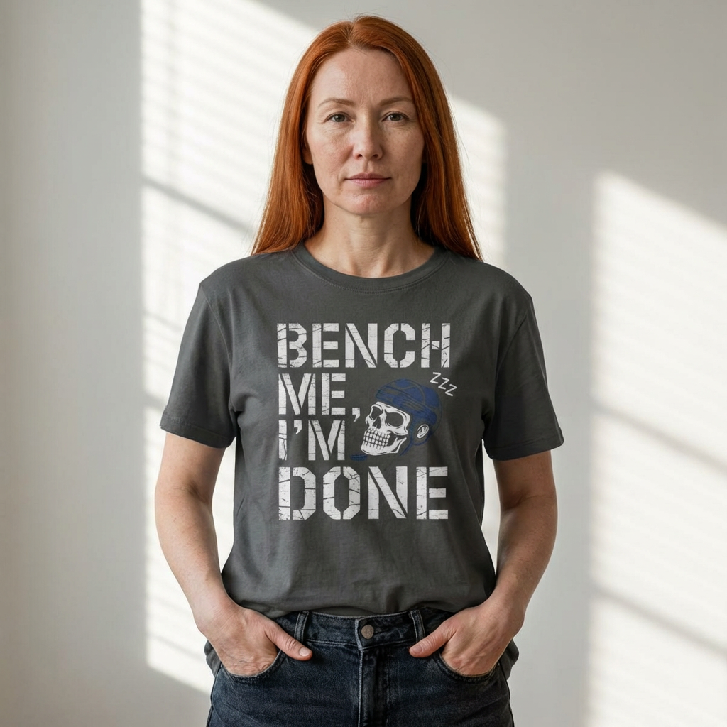 Bench Me I'm Done Hockey Women's Boxy Tee – Puck It Apparel