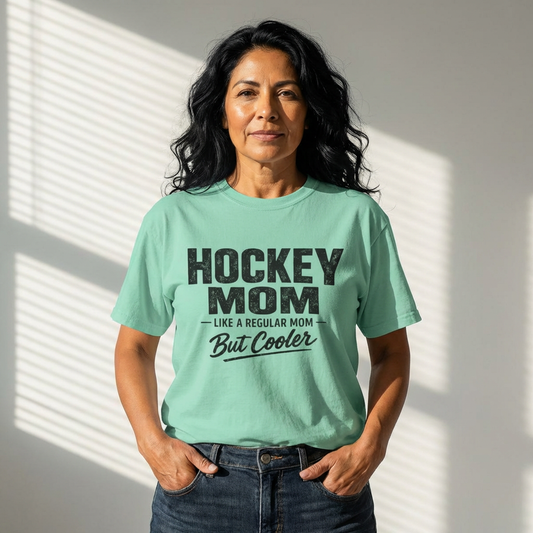 Hockey Mom T‑Shirt – "Like a Regular Mom But Cooler"