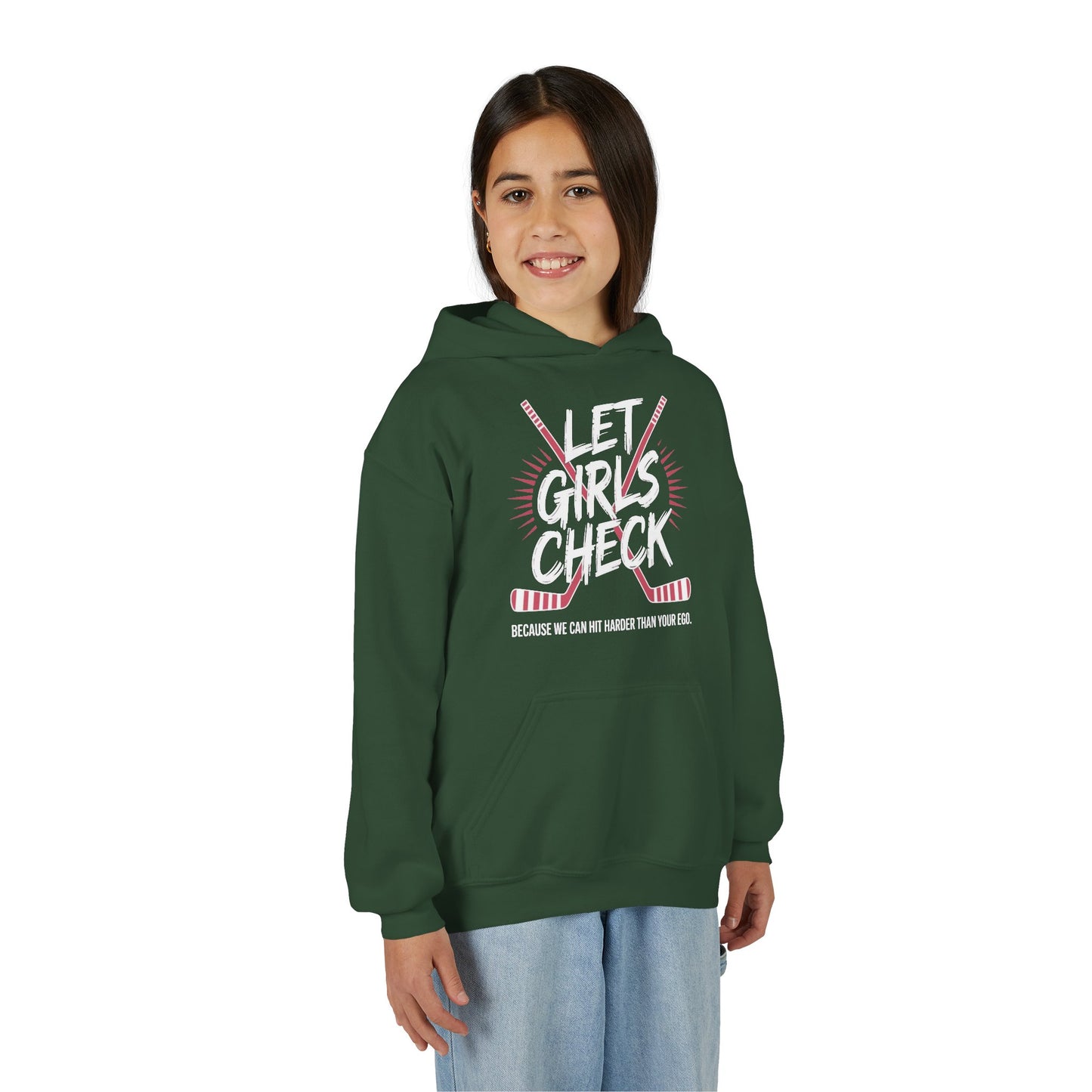 Let Girls Check Youth Hoodie