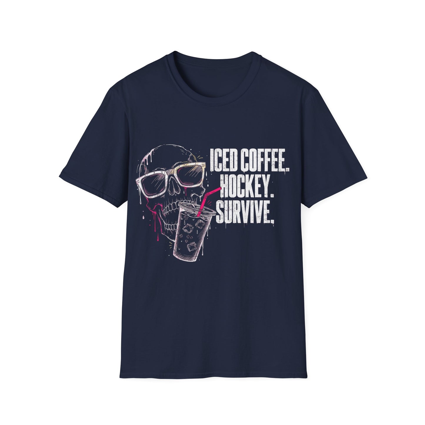 Iced Coffee. Hockey. Survive. T-Shirt