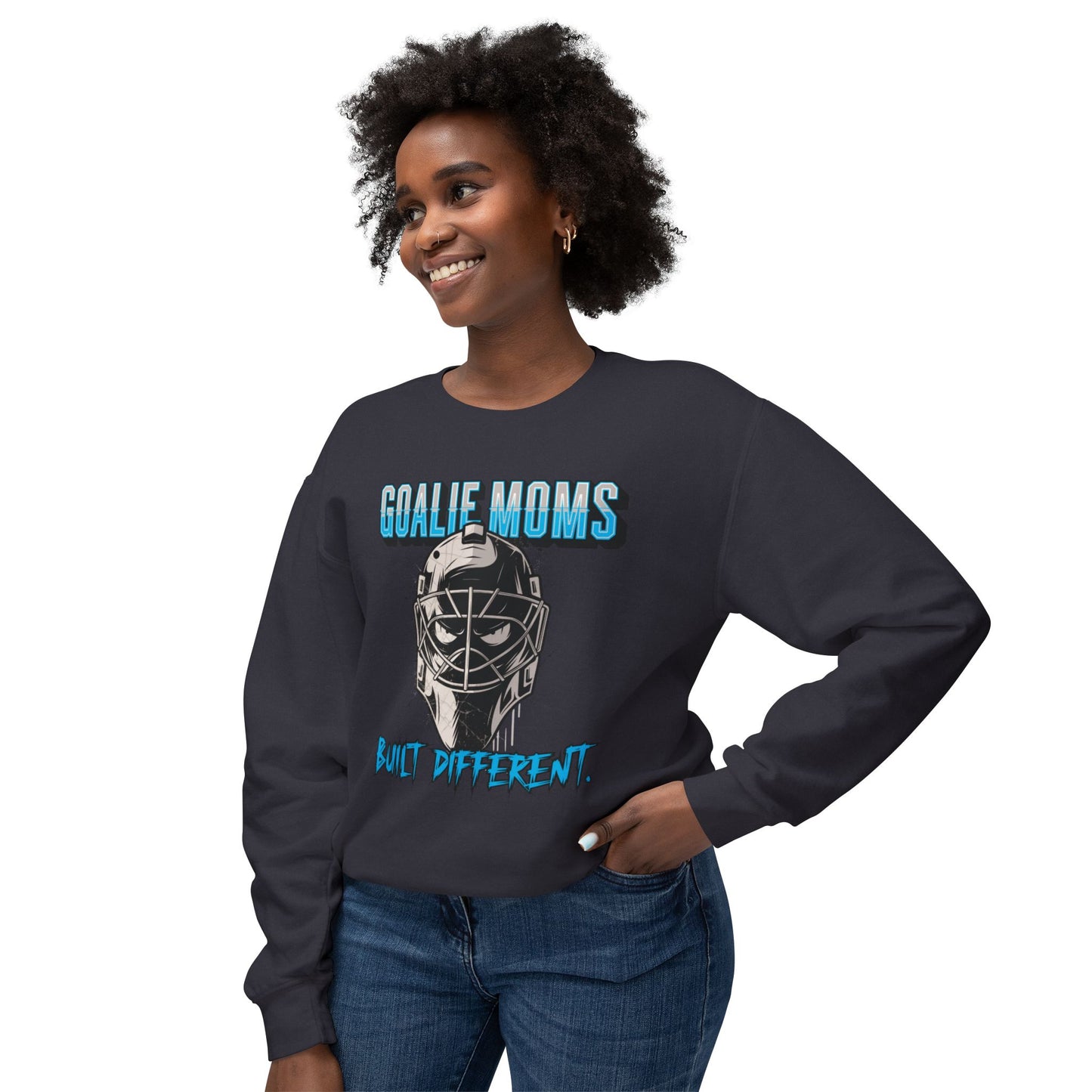 Goalie Moms "Built Different" Crewneck