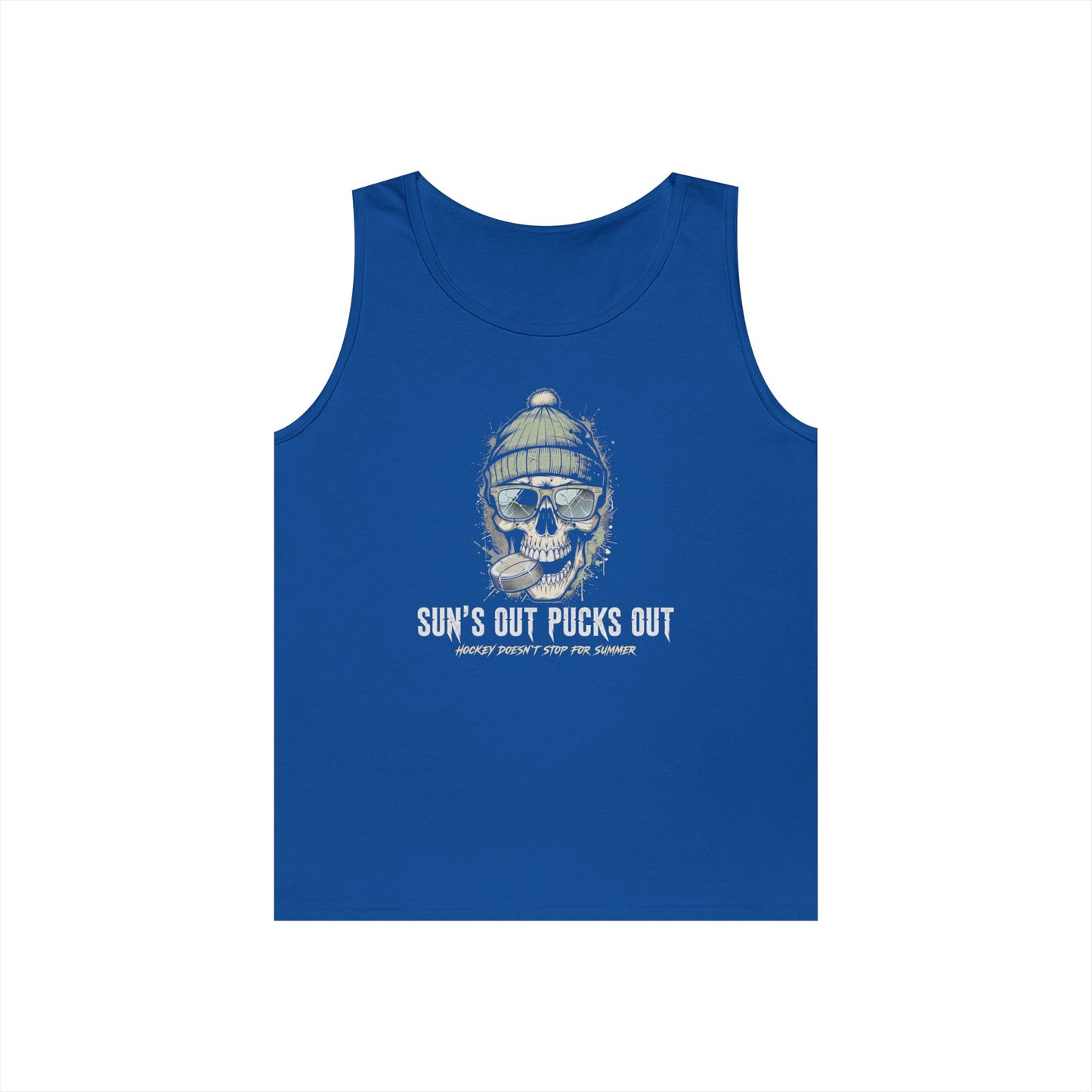 "Sun's Out Pucks Out" Hockey Summer Tee