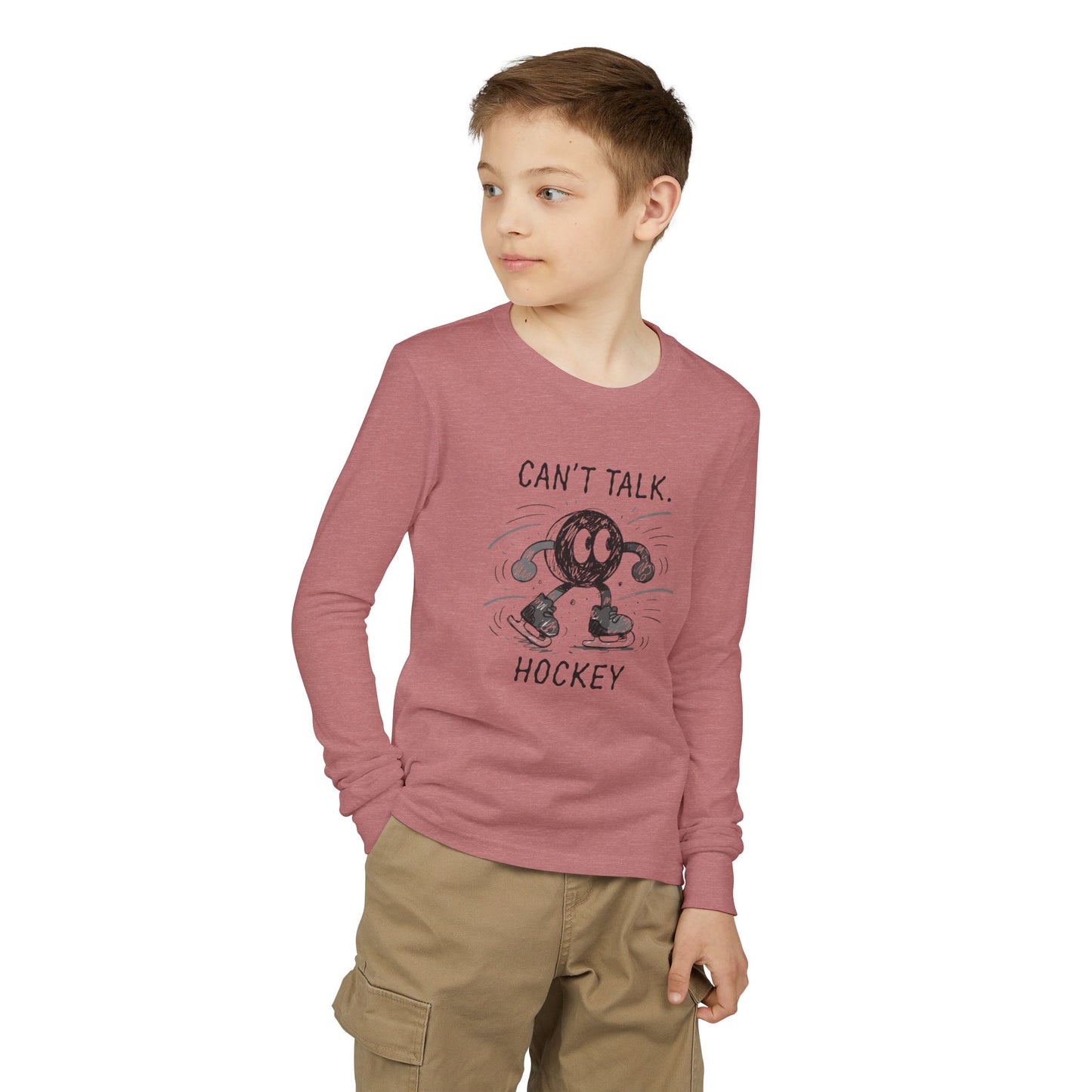 Youth Hockey Long Sleeve Tee – "Can't Talk Hockey"