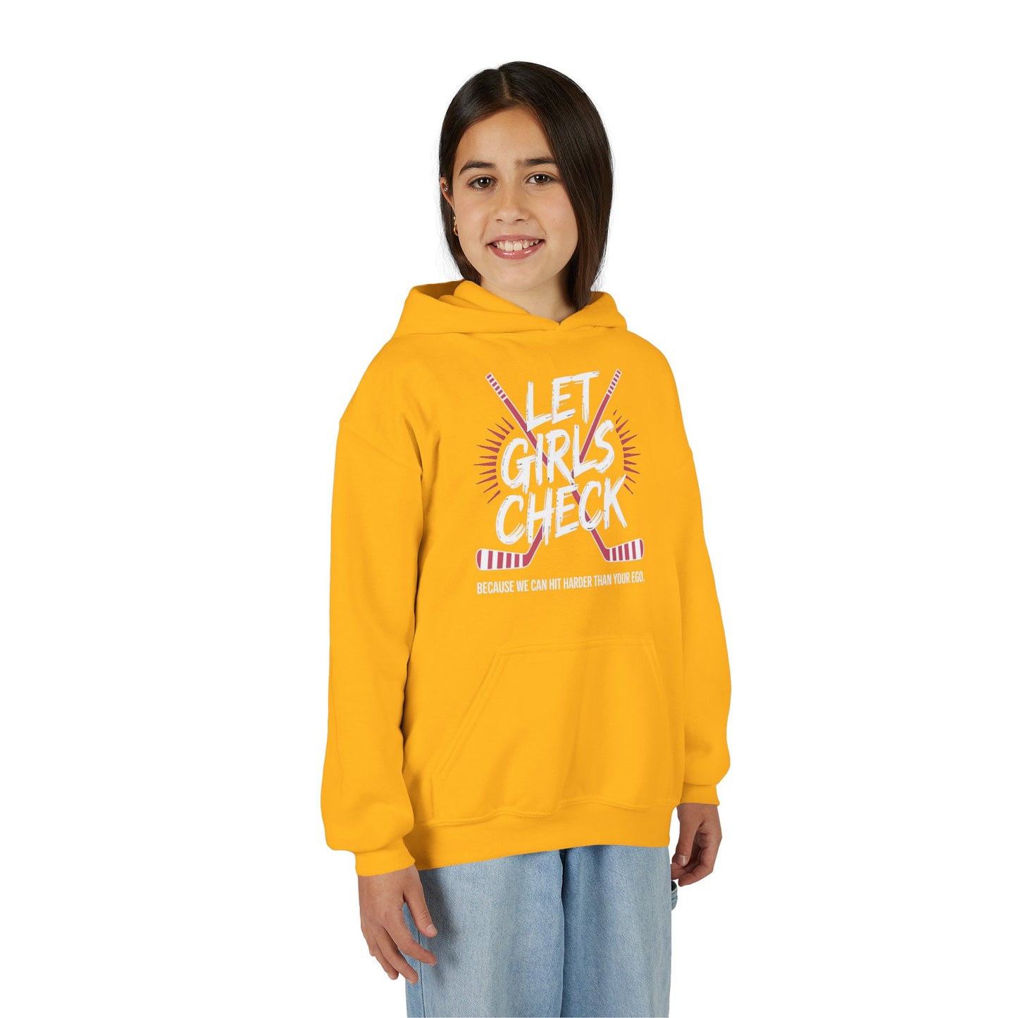 Let Girls Check Youth Hoodie