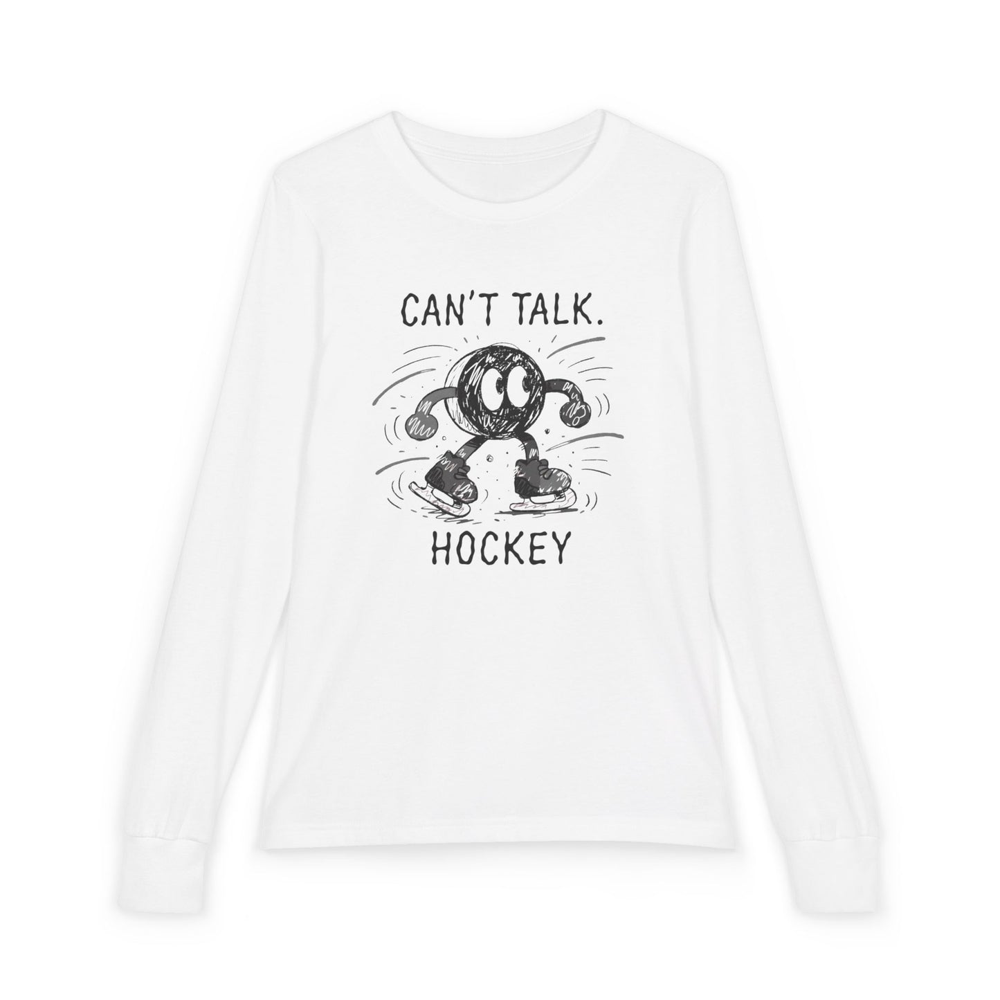 Youth Hockey Long Sleeve Tee – "Can't Talk Hockey"