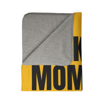 Hockey Mom Fleece Blanket, Cozy Sports Throw, Unique Gift for Hockey Fans, Winter Warmth, Team Spirit Home Decor