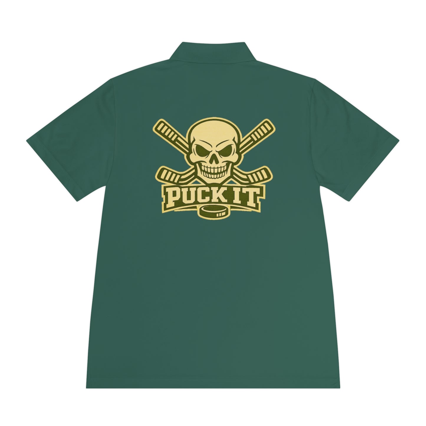 Hockey Skull Polo — "Puck It" Men's Sport Polo