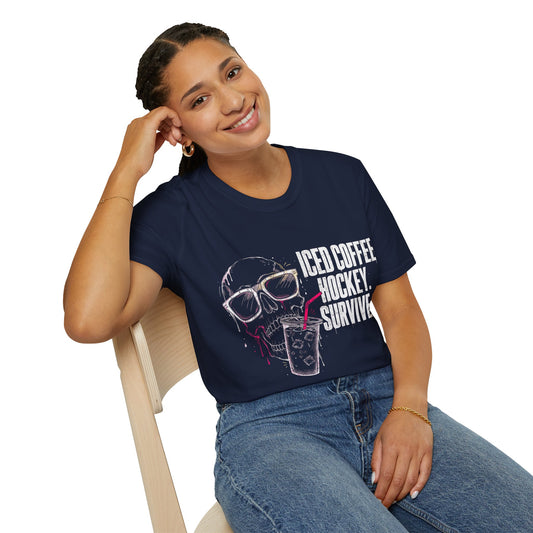 Iced Coffee. Hockey. Survive. T-Shirt