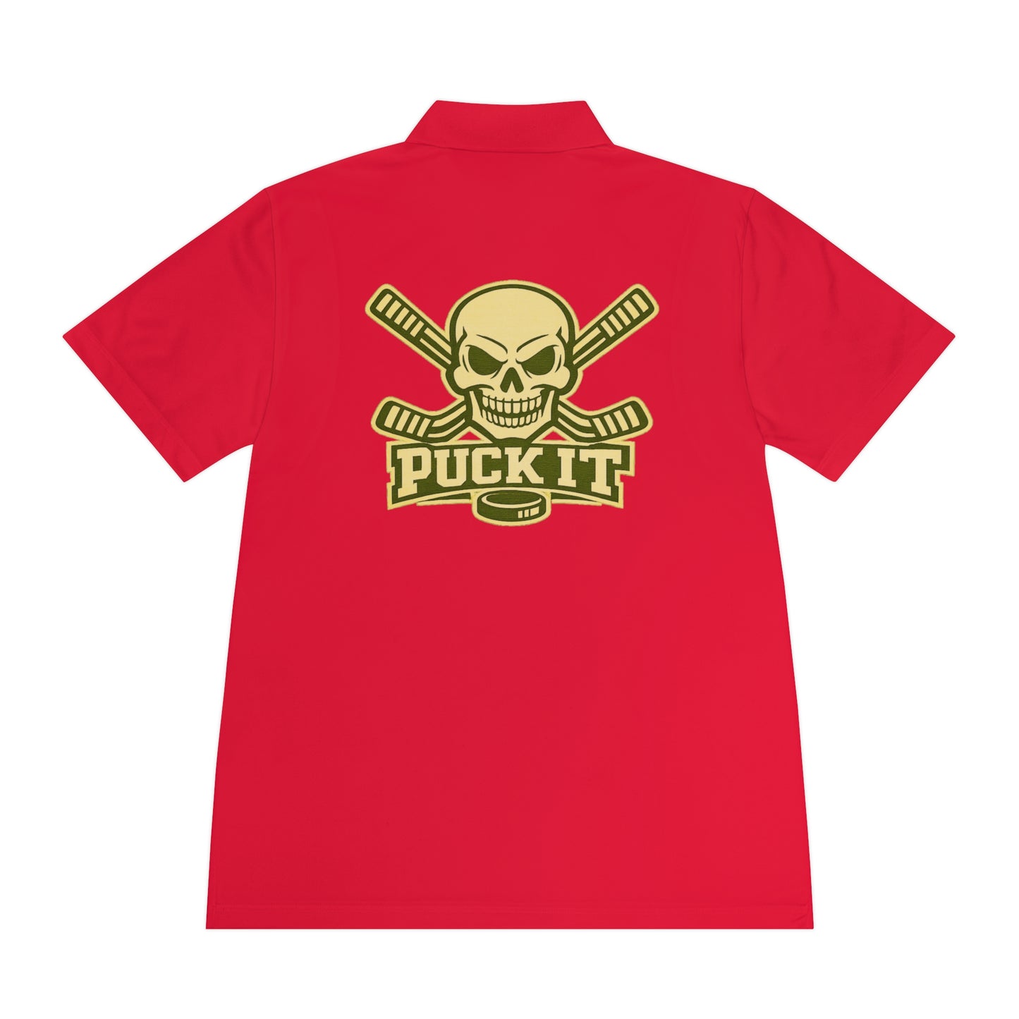 Hockey Skull Polo — "Puck It" Men's Sport Polo