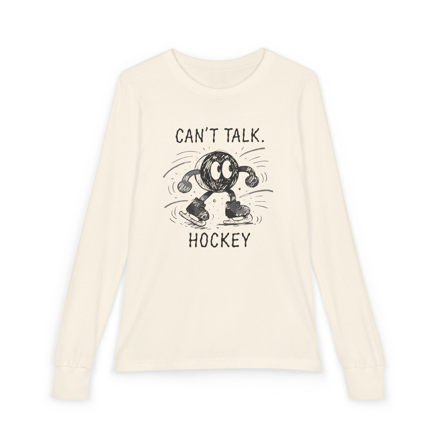 Youth Hockey Long Sleeve Tee – "Can't Talk Hockey"