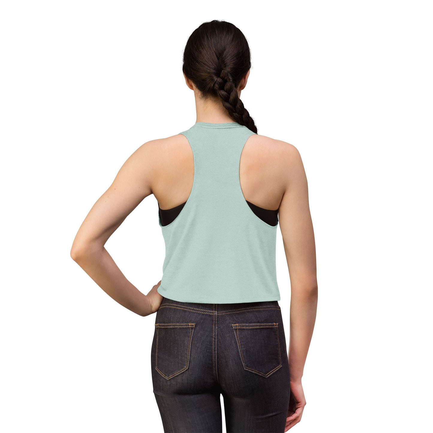 Women's Hockey Crop Top — "Life Happens. Hockey Helps." Athletic Casual Tank