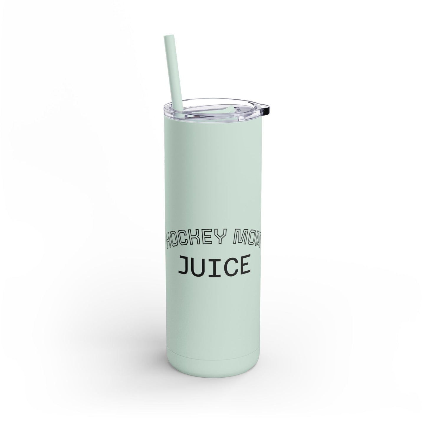 Hockey Themed Skinny Tumbler, Personalized Travel Mug, Sports Team Gift, Hockey Fan Merchandise, Unique Cup for Players