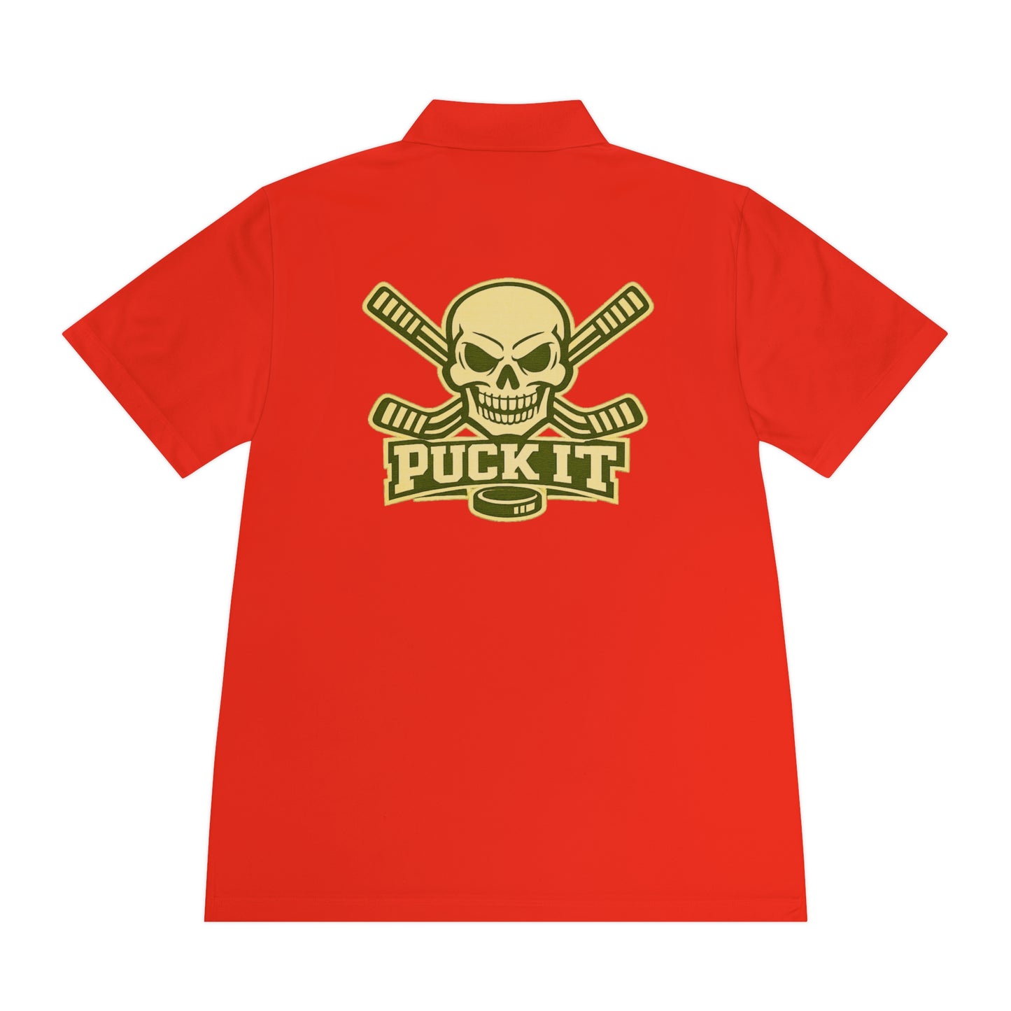 Hockey Skull Polo — "Puck It" Men's Sport Polo