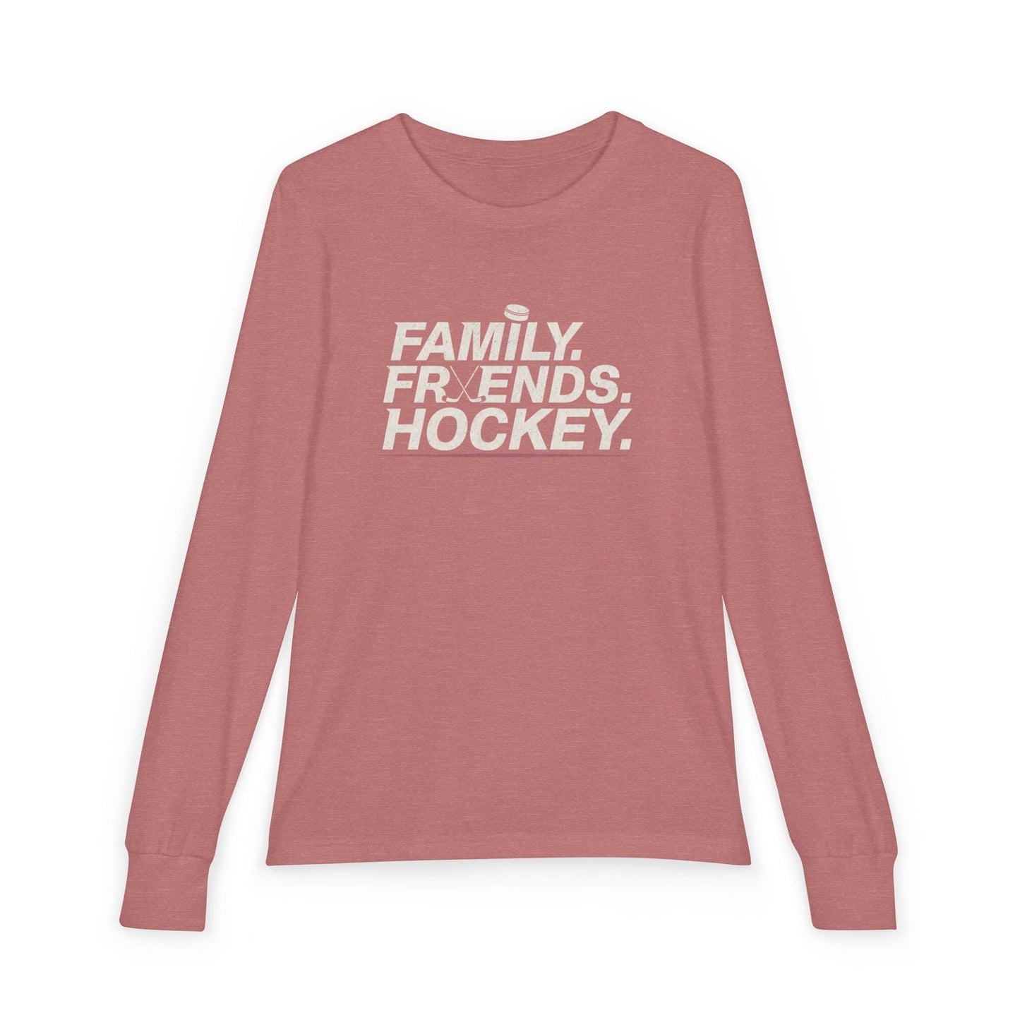 Family Friends Hockey Youth Long Sleeve Tee